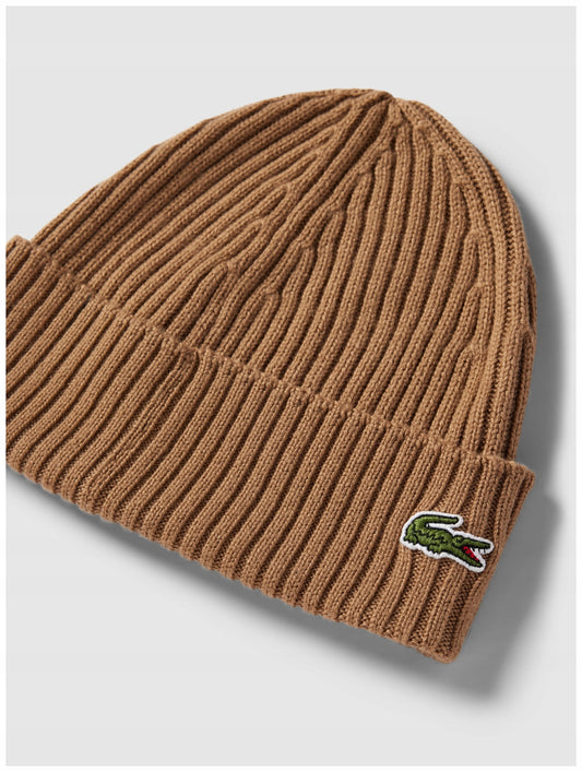 Lacoste brown beanie