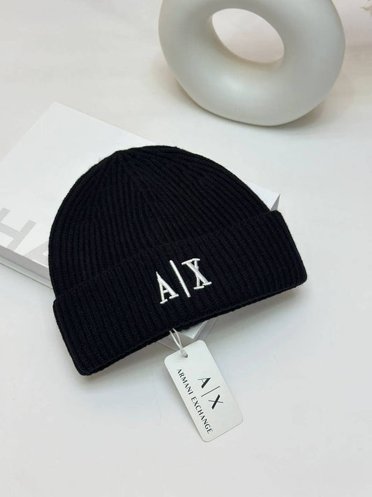 Armani Exchange black beanie