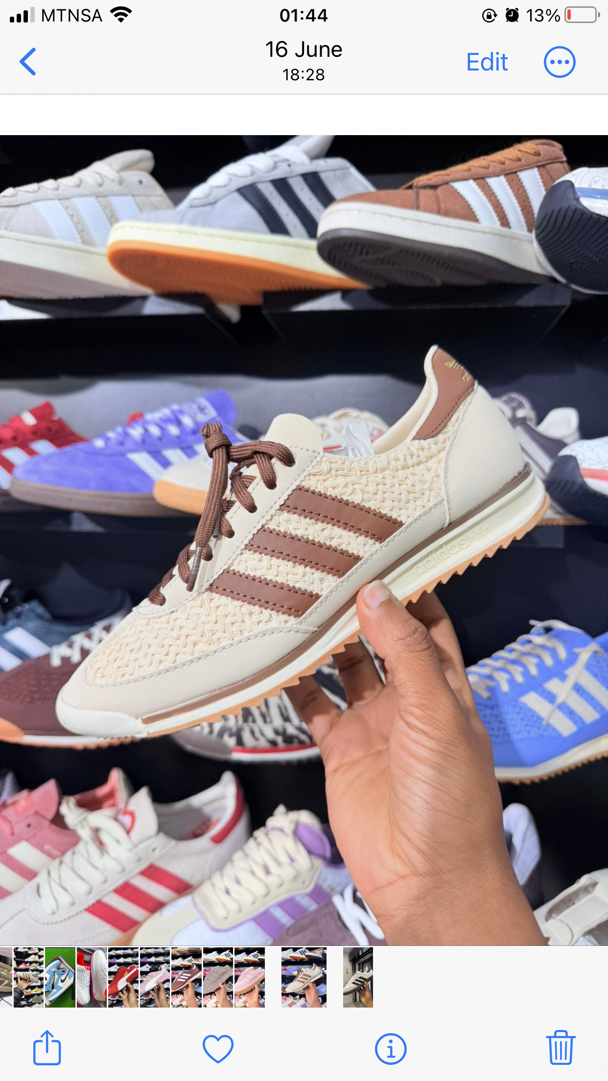 Adidas originals SL 72 OG cream & brown