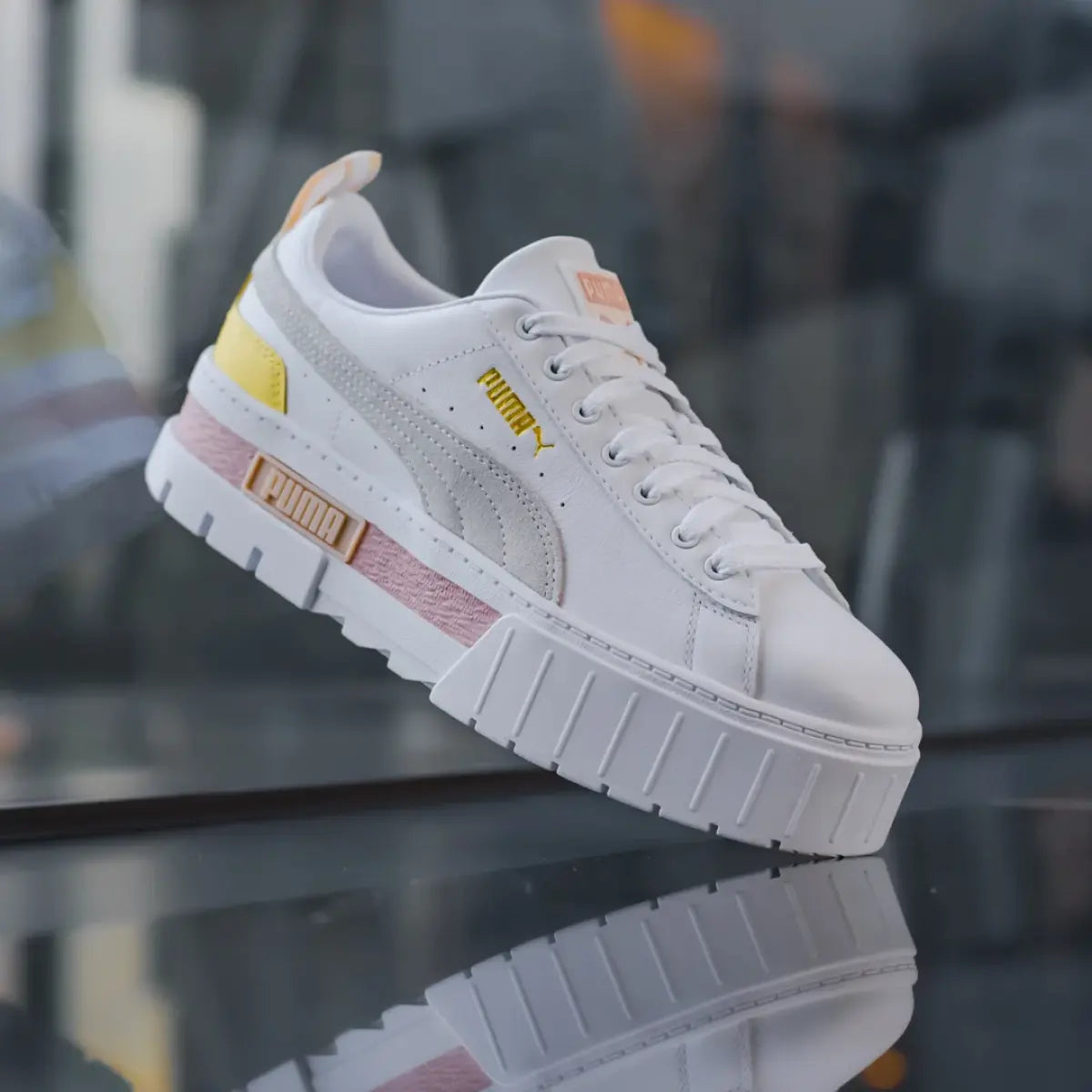 Puma mayze white & pastel pink