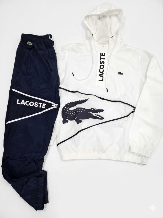 Lacoste Tracksuits navy and white