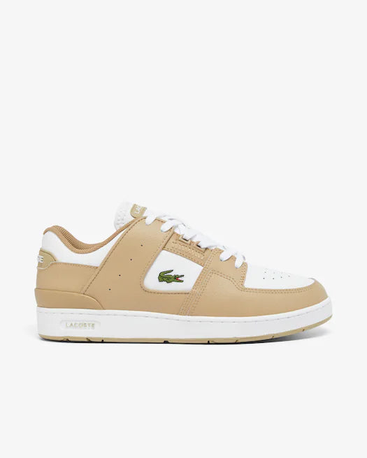 Lacoste Court Cage Tan & white leather