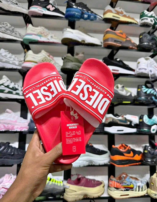 Diesel Slides red & white