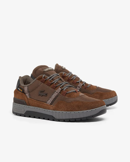 Men's T-Clip Lacoste Winter Outdoor Brown Sneakers