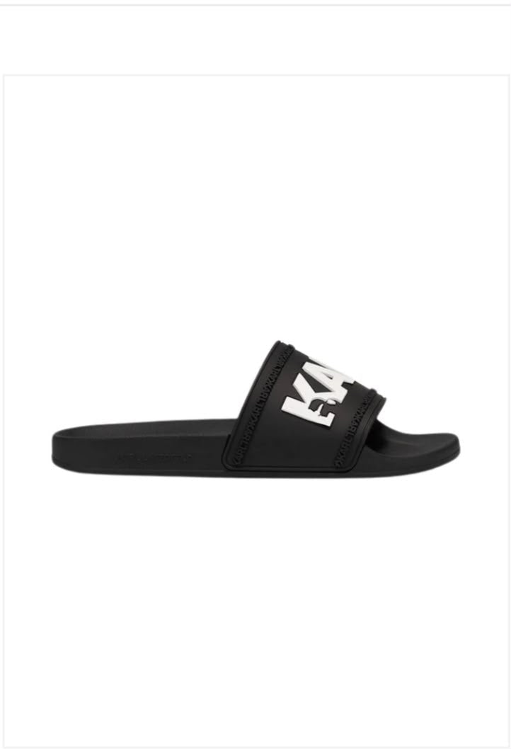 Black Karl Lagerfeld Kondo Slides