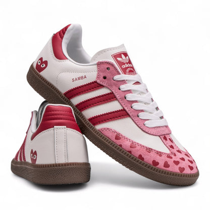 Adidas Samba x Comme des Garçons Play White/Pink sneakers
