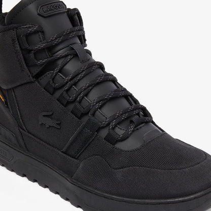 Men's T-Clip Winter Mid Sneakers Boots - Lacoste Black