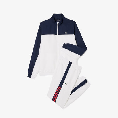 Sport Printed Tracksuit Lacoste White& Black; men-tennis